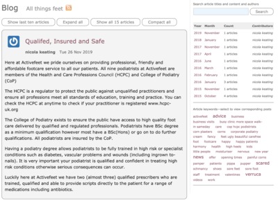 Blog post with an image added