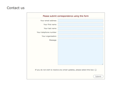 Activefeet Contact form